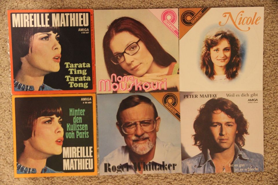 LPs - Schallplatten - Peter Maffay, Nicole, Mouskouri, Mireille in Lübeck