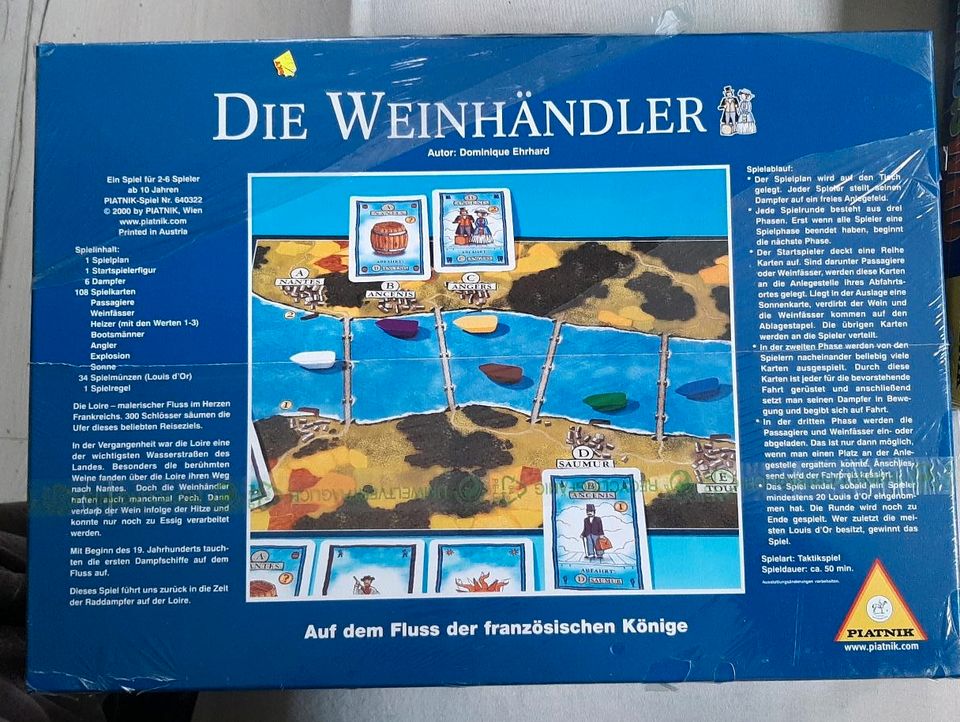 Brettspiel die Weinhändler von Piatnik OVP in Vöhl