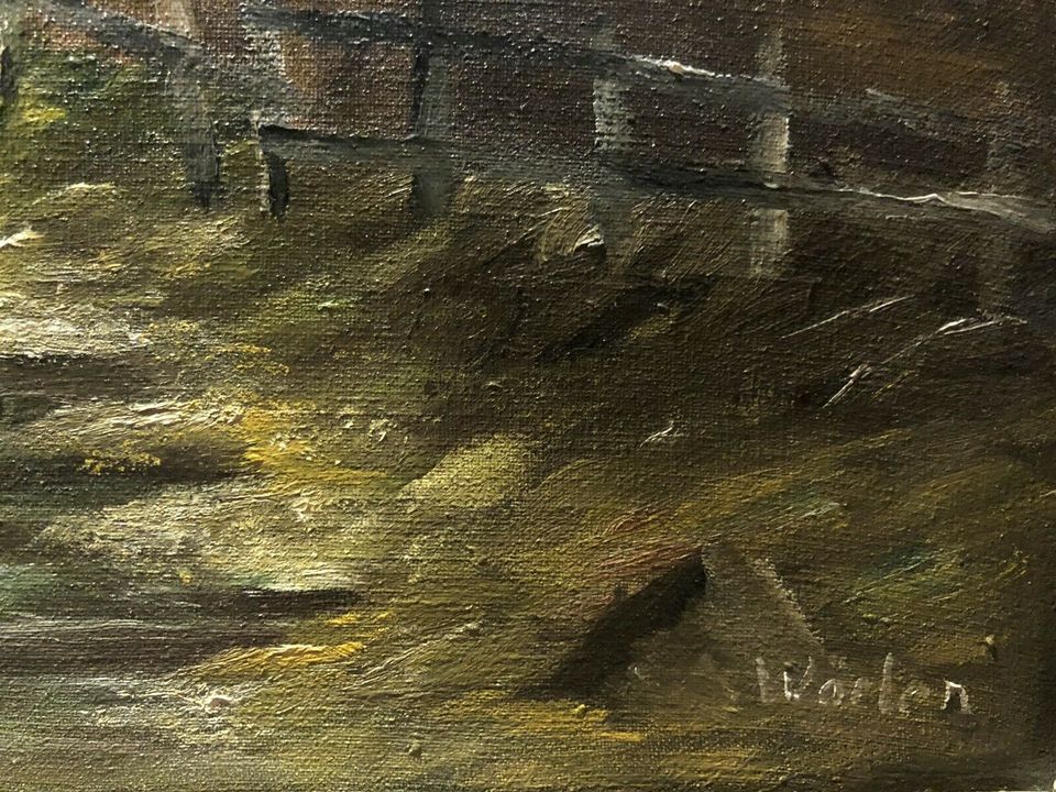 Antik Ölgemälde Öl Leinwand Landschaft Bild Gemälde in Hagen