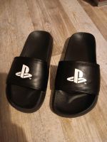 Playstation Badelatschen Schuhe Latschen Größe 34 35 Schleswig-Holstein - Wanderup Vorschau