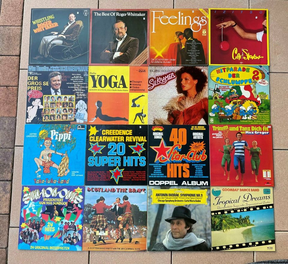 327 Schallplatten LP Vinyl Sammlung in Vallendar