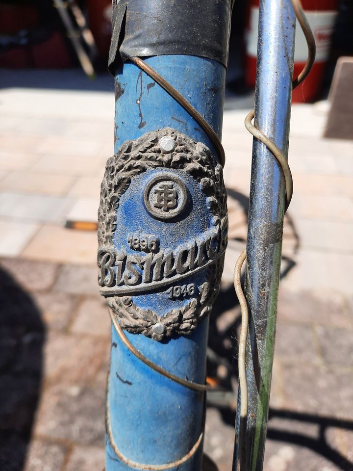 Fahrrad, Scheunenfund, Hersteller Bismarck Kriegsrad?! in Schwegenheim