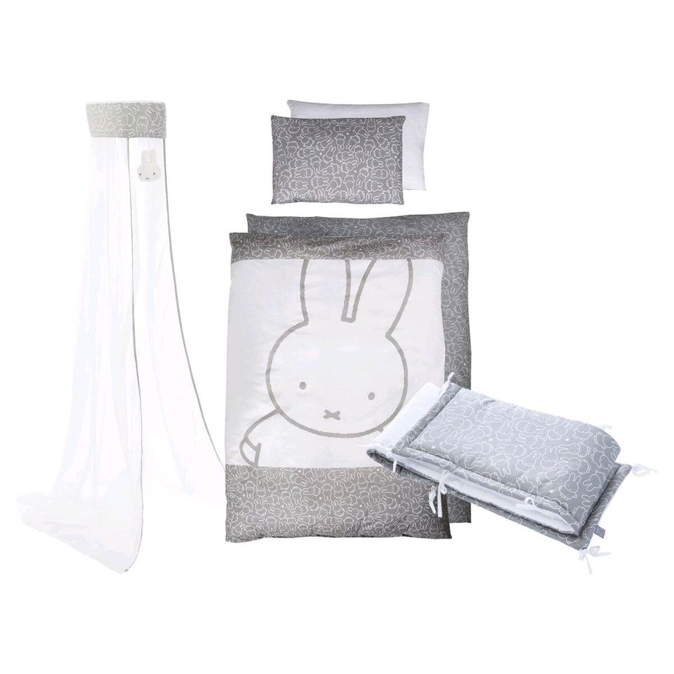 Babybett ROBA Grau Miffy Edition 120x60cm in Wittenberge