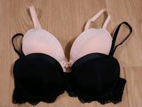 2 Push-up BHs 75A von Censored, schwarz und rosé Bayern - Gerbrunn Vorschau