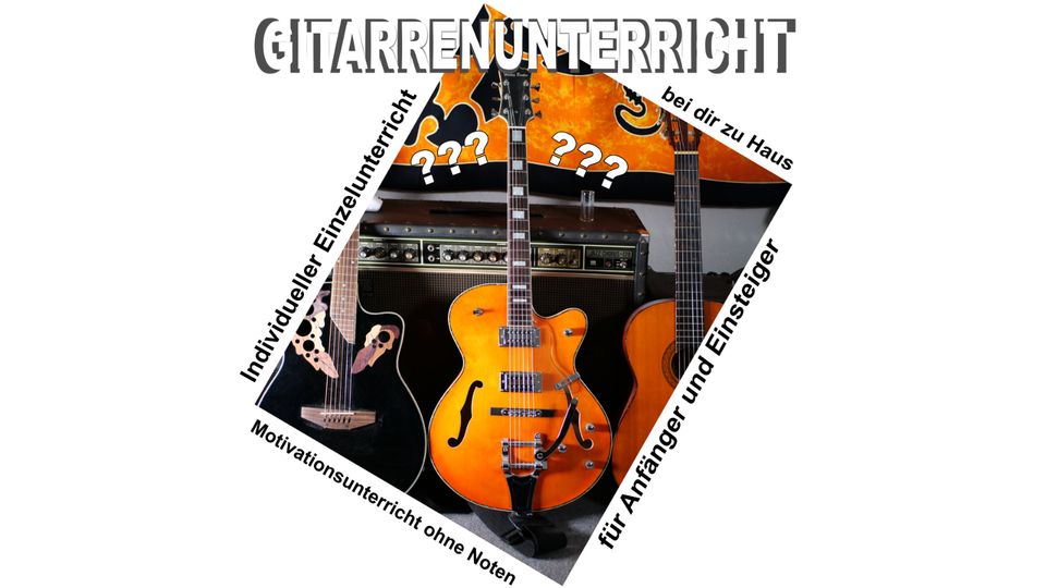 Gitarrenunterricht -für Anfänger und Einsteiger -bei dir zu Haus in Aukrug