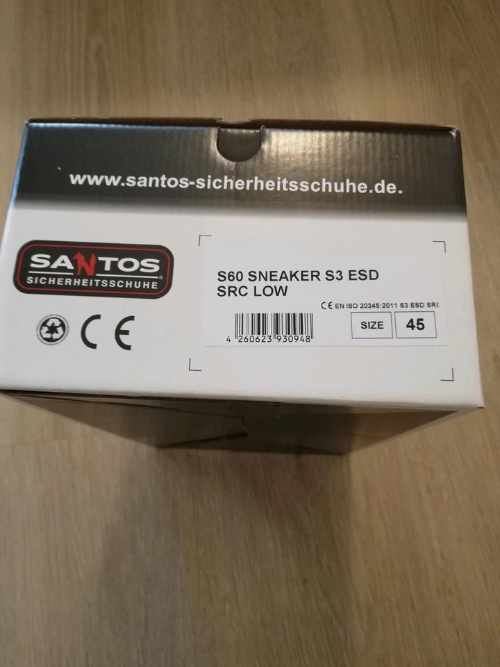 NEUE Santos Sicherheitsschuhe Arbeitsschuhe Gr. 45 in Henstedt-Ulzburg