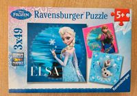 Kinderpuzzle - Anna und Elsa 3 x 49 Teile ab 5 Jahre Hessen - Gernsheim  Vorschau