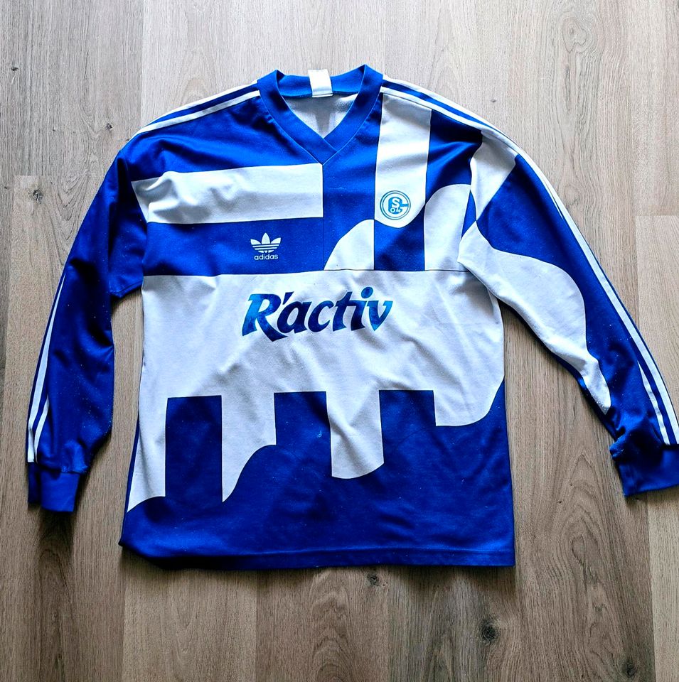 Altes Schalke Trikot Ractiv 1991 Langarm RAR Oldschool ultras ge in Dinslaken