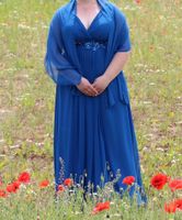 Elegantes Abendkleid Blau, 1 x getragen Nordrhein-Westfalen - Weilerswist Vorschau