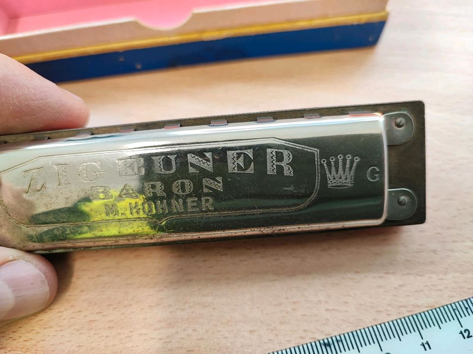 Antik Alt Mundharmonika ZIGEUNER BARON M.HOHNER Rarität Vintage in Dresden