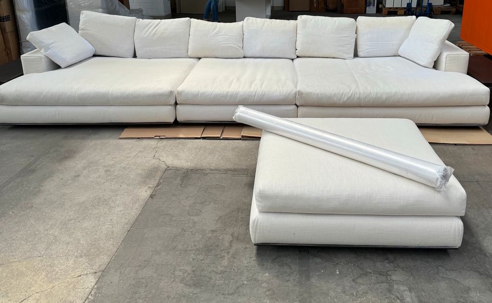 Minotti Hamilton Couch mit Bezug Art. Pacific Farbe 02 Bianco in Stuttgart