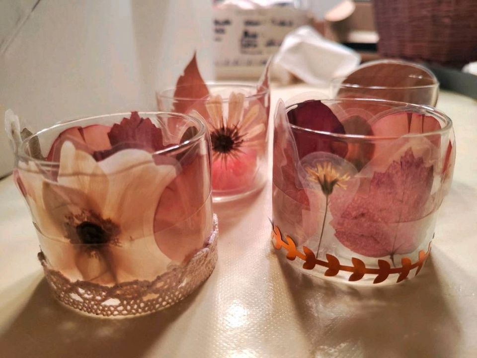 Selbstgemachte Deko, Teelichter & Vasen in Babenhausen