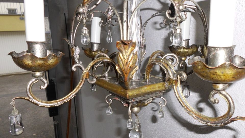 Kleiner Kronleuchter, Deckenlampe, Deckenleuchte, vintage, antik in Würzburg