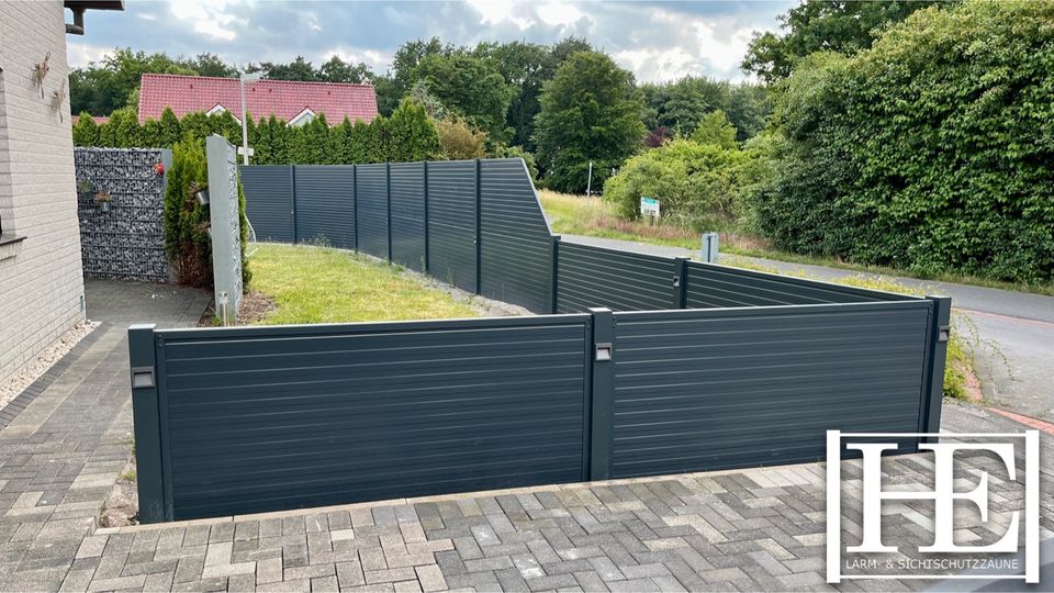 Gartenzaun aus Sandwichplatten - hochwertig - Aluminium HE in Schloß Holte-Stukenbrock