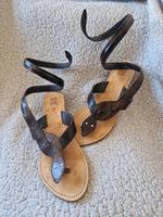 hippie Leder Flip Flop Sandale Gr.40 Tres Ibiza Schlange Rheinland-Pfalz - Simmern Vorschau