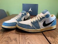 NIKE Air Jordan 1 Low SE Sashiko Denim 45 UNGETRAGEN Sachsen-Anhalt - Brehna Vorschau