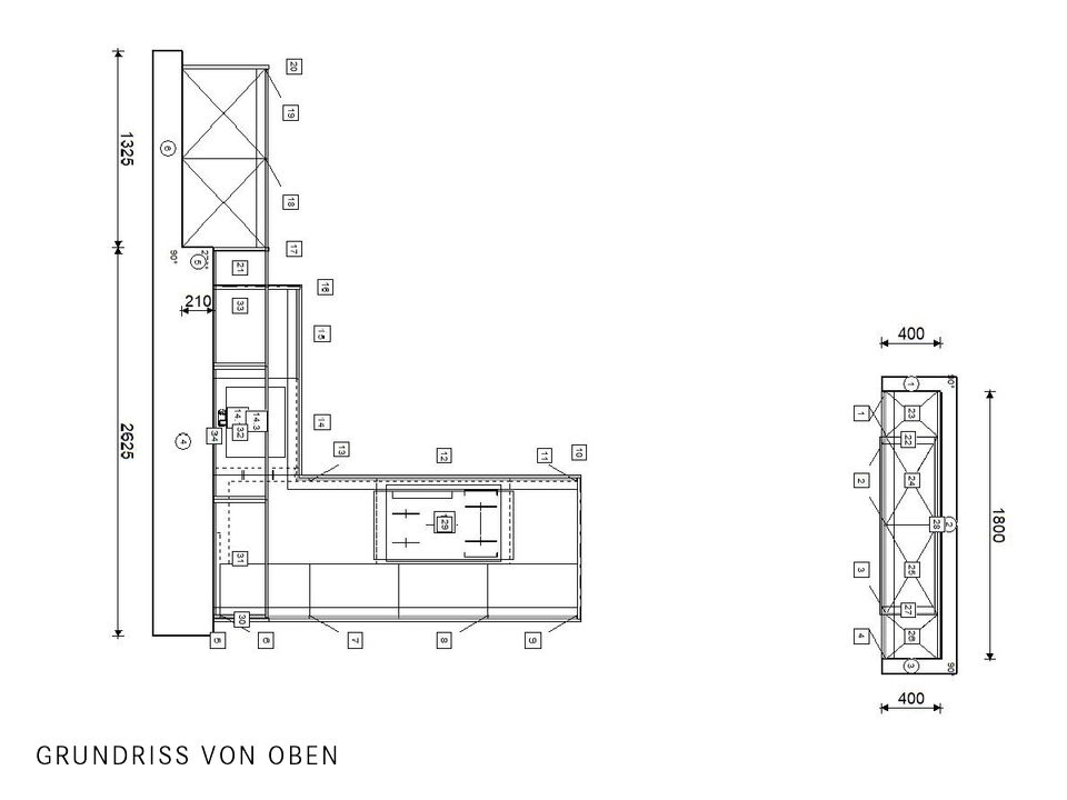 Häcker Einbau-Küche L-Form mit Esstisch & Elektrogeräten in Backnang