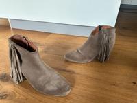 IKKS Stiefeletten Bootiew Boots Fransen 40 Wildleder Marant Leder Nordrhein-Westfalen - Mettmann Vorschau