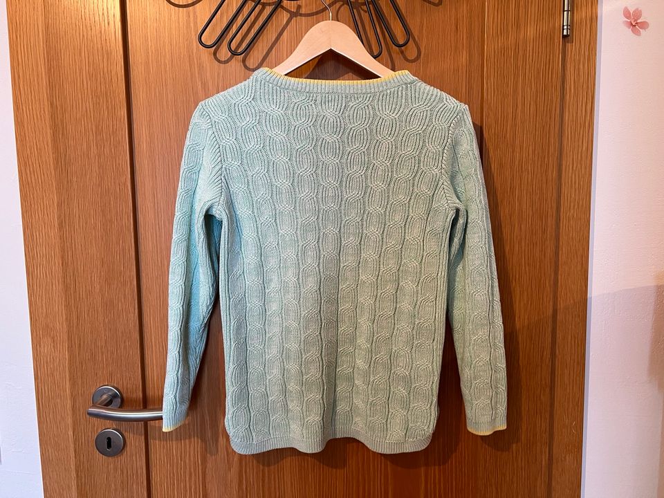 Lands End Strickpullover Zopf Drifter 36  S mint in Dahlem