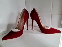 Jimmy Choo Anouk 38 Red Velvet Samt 120 mm Baden-Württemberg - Mannheim Vorschau