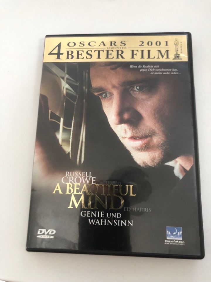 DVD: A BEAUTIFUL MIND, Genie + Wahnsinn, abgespielt/neuwertig in Freiburg im Breisgau