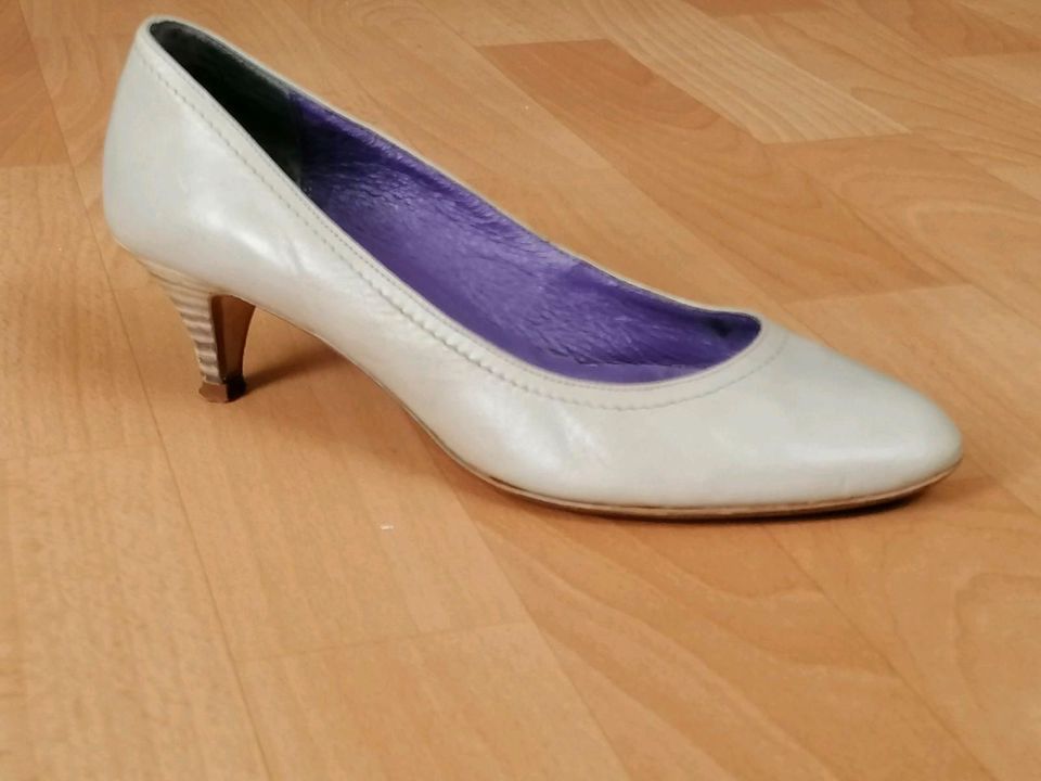 Giorgio Picino 38 Damen Pumps, echtes Leder, hellgrau high heel in Kassel