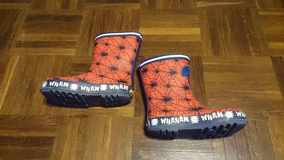 Spiderman Gummistiefel ungefüttert Größe 26 in Eresing