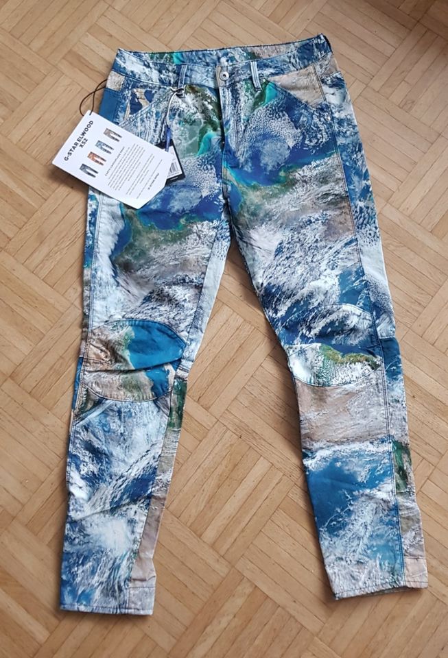 Neue G-Star Elwood X52 Jeans, Pharrell Williams, Earth-Print in Düsseldorf