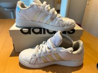 Adidas Sneaker Grand Court 2.0 K weiß silber/glitzer Nordrhein-Westfalen - Kalkar Vorschau