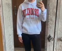 NEU Shein Kapuzenpullover Größe XS-S weiß rot Brooklyn New York Sachsen - Rippien Vorschau
