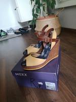 MEXX Keilstifelette - gelb /cognac braun Hessen - Hochheim am Main Vorschau
