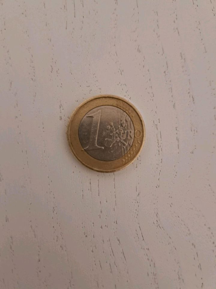 1Euro Münze Griechenland mit Eule in Leipzig