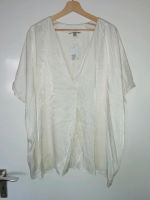 NEU Creme locker "H&M" Basic Kurzarmbluse Oversized Satiin in 2XL Bayern - Würzburg Vorschau