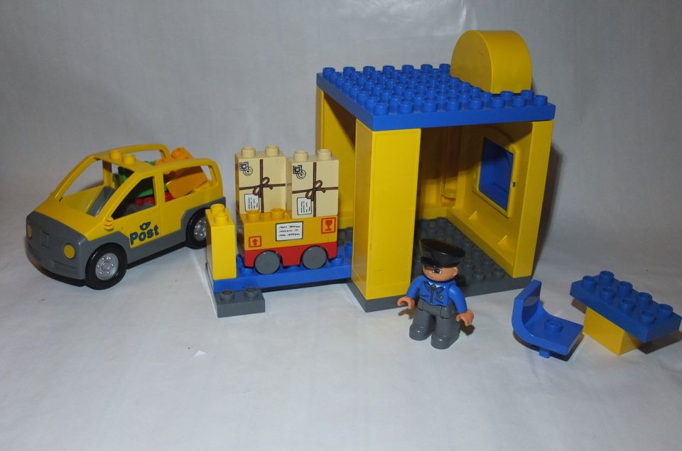 Lego Duplo Post Postamt Postboote Haus Postauto sehr selten in Ottensoos