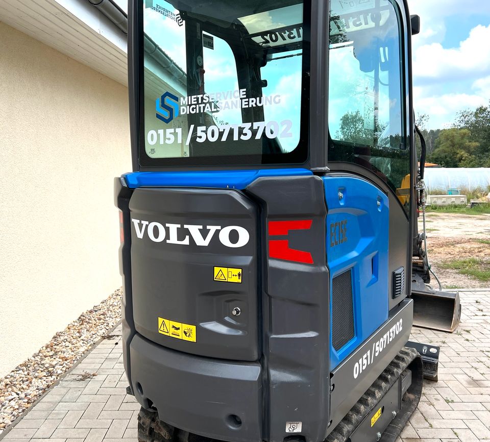 Minibagger zu VERMIETEN: Volvo EC15E - Bagger - Radlader - Mieten in Groß Kreutz