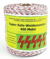 Weidezaunlitze Super-Safe 400m Weiß/Rot Weidezaun Litze TOP Bayern - Siegsdorf Vorschau
