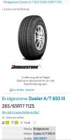 Toyota HILUXC 4 Bridgestone Dueler AT Reifen 265/65R17 Thüringen - Eisenach Vorschau