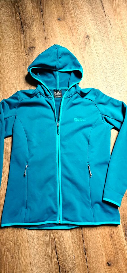 Jack Wolfskin Fleecejacke Damen Gr.L/40 petrol/türkis NEU in Putlitz