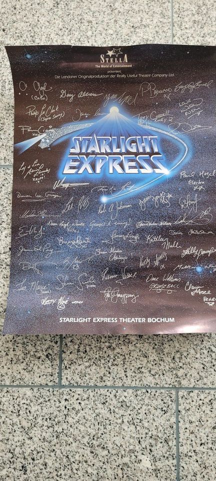 Starlight Express A3 mit original Unterschriften der Darsteller in Preußisch Oldendorf