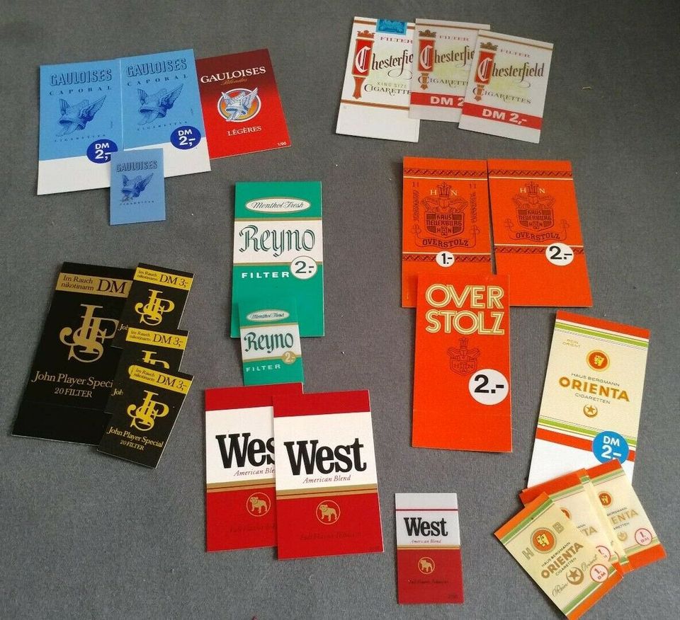 Automatenkarten, Zigaretten, Gauloises, Chesterfield, Overstolz, in Scheeßel