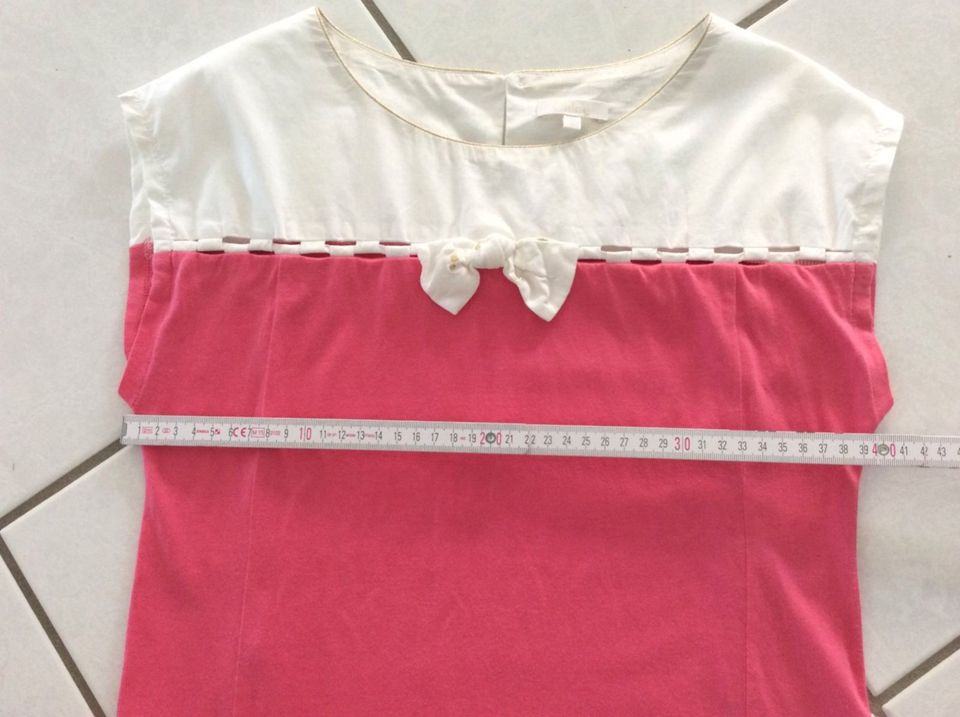 Chloe❤️wunderschönes Sommerkleid pink weiß Gr.146 /12 J. in Großrinderfeld