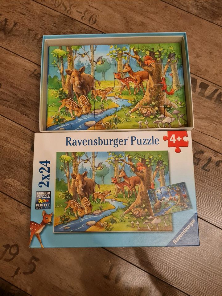 Ravensburger Puzzle 2x24 Teile Wald in Langweid am Lech