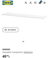 IKEA HEMNES GLASPLATTE TRANSPARENT 159X50CM Nordrhein-Westfalen - Wiehl Vorschau