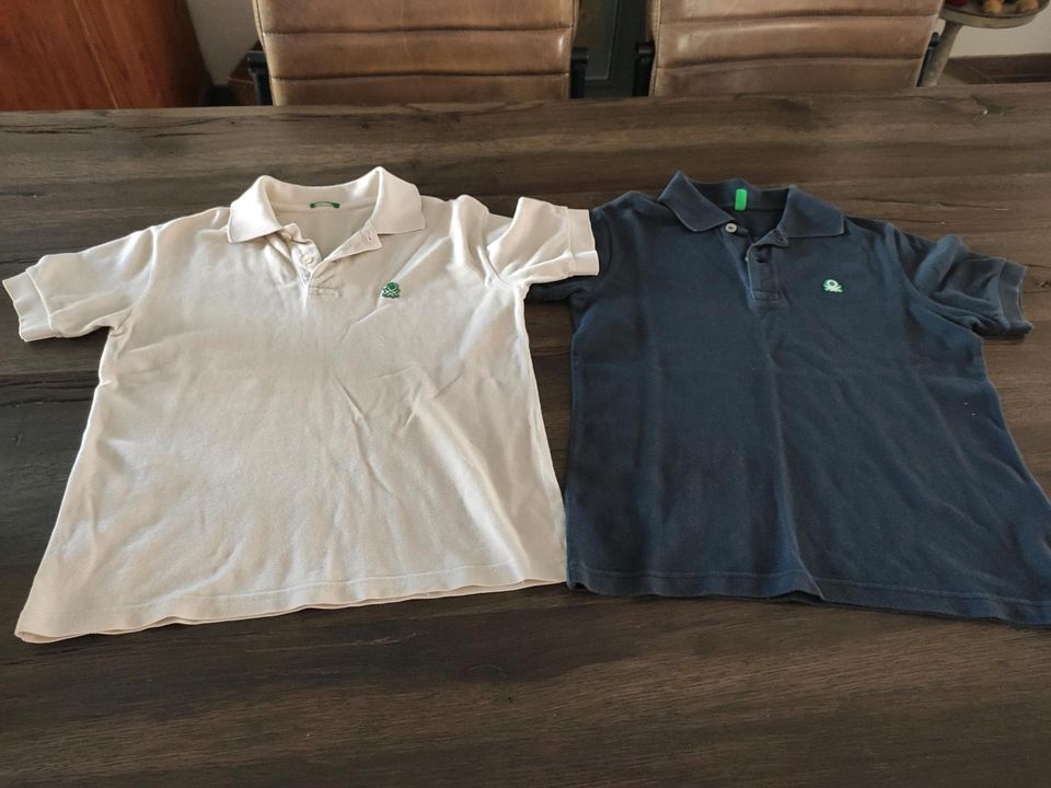 Poloshirt T-Shirt Benetton Größe 130 in Walluf