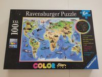 100 XXL Puzzle Weltkarte Kinder Color StarLine leuchtet im dunkel Nordrhein-Westfalen - Oberhausen Vorschau