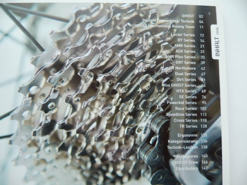 Ghost, Katalog, Broschüre, Prospekt, 2008, MTB, Race, Fahrräder in Rheda-Wiedenbrück