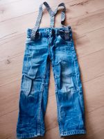 Jeans Hose Gr. 98 blau Hosenträger Bund verstellbar jungs h&m Hessen - Korbach Vorschau