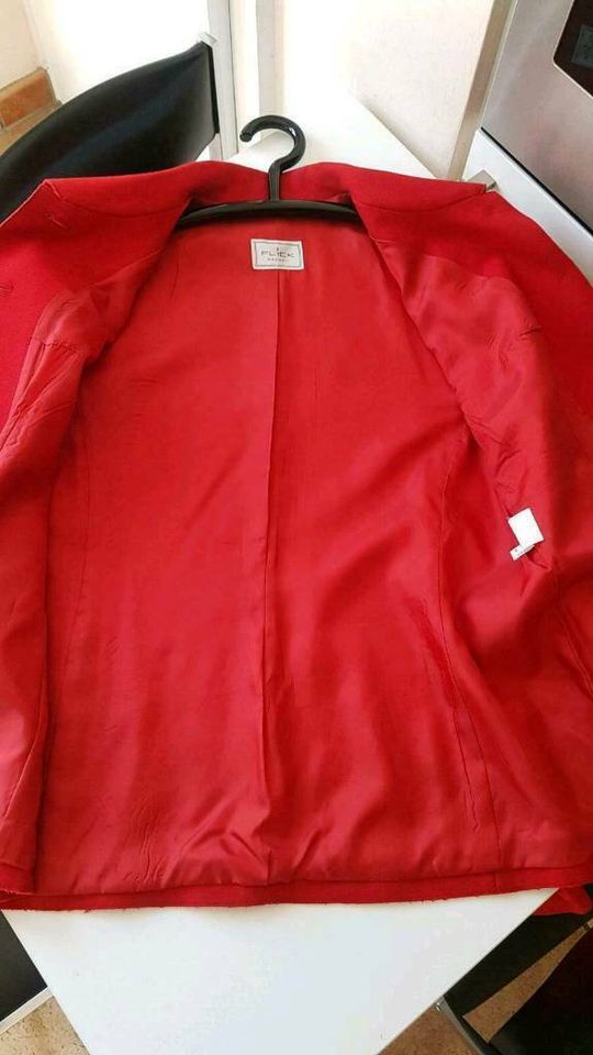 Flick Designer Blazer Jacke rot Größe 42 in Köln