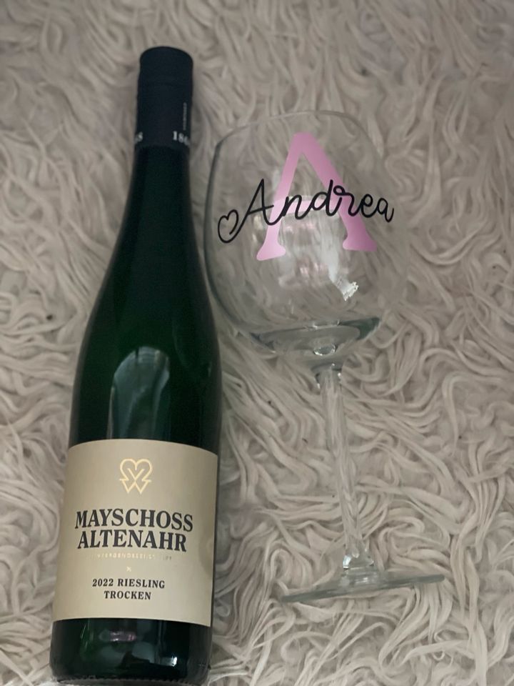 Weinglas personalisiert in Wachtberg