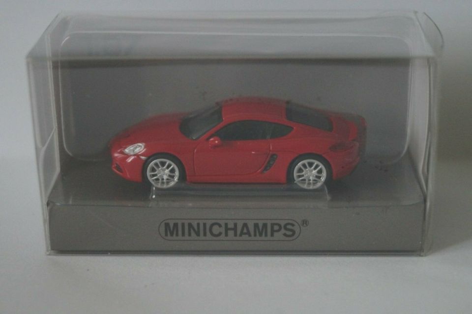 MINICHAMPS Porsche 718 Cayman rot red 2016 1:87 870065222 Modell in Ochtendung